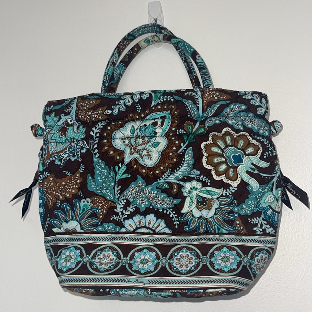 Vera Bradley Tote Java Blue Pattern - image 2